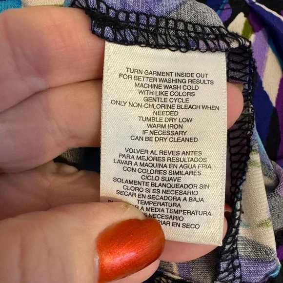 GORGEOUS Jones New York  Print Sleeveless Top/Shell    XLARGE   #G - Picture 5 of 6